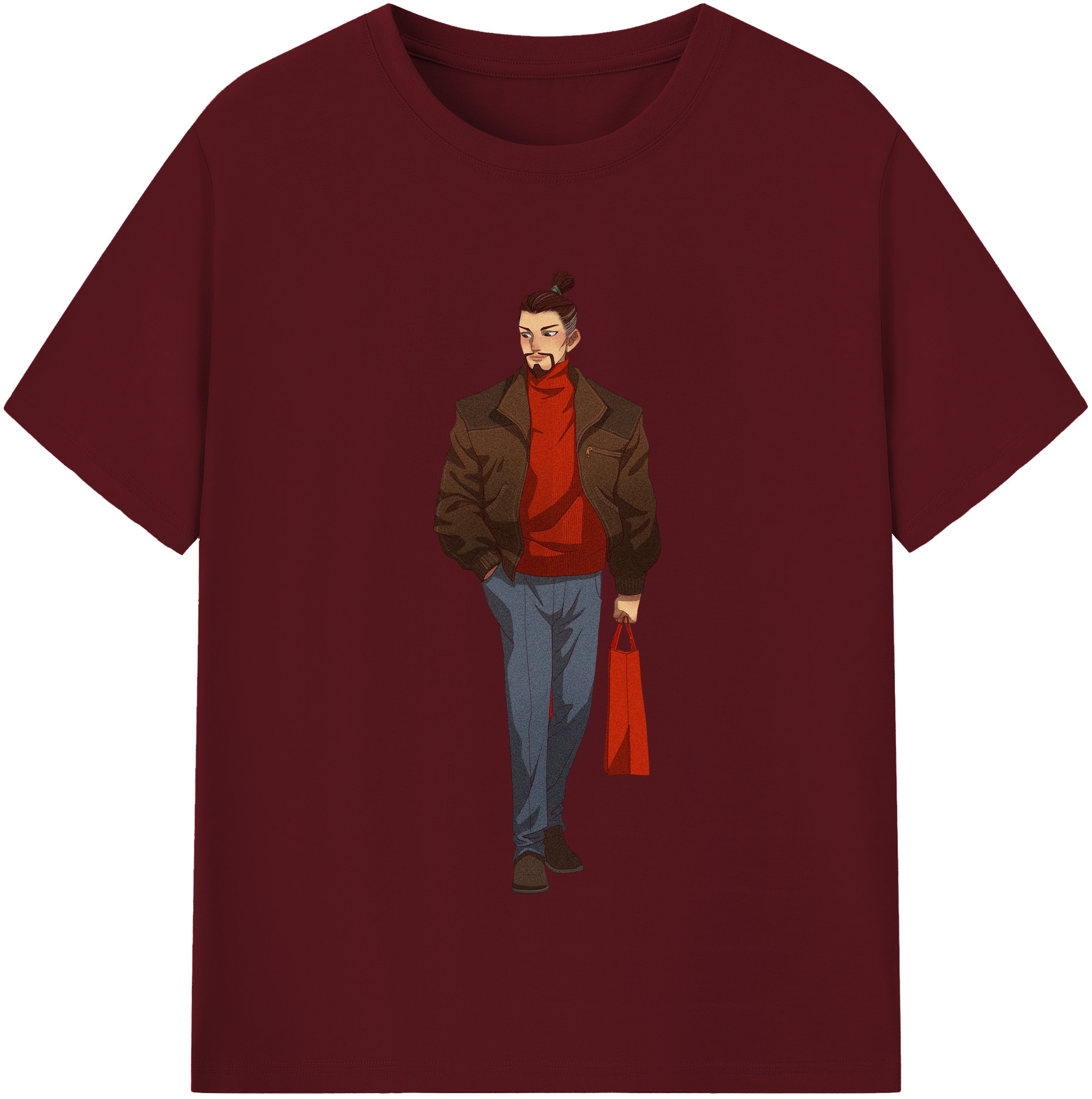 （画像用） Ne Zha 2 ナタ 魔童の大暴れ 綿100％半袖Tシャツ（フロントプリント）